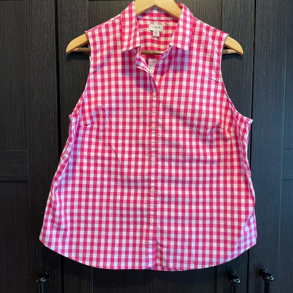 J. Crew Womens XXL sleeveless button down